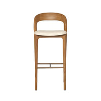 Interlude Felix Bar Stool in Tawny with Grove vegan leather - alternate view