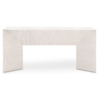 Solaria Console Table with 2 Wooden Pedestal Bases