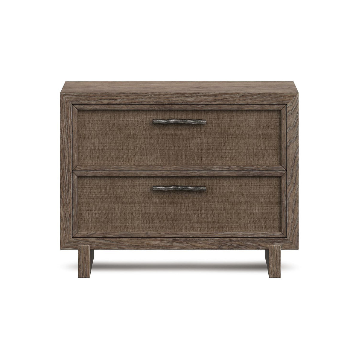 Casa Paros Nightstand with Woven Drawer Fronts