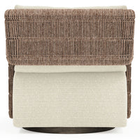 Maldives Outdoor Swivel Chair, Cream