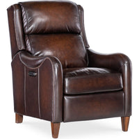 Carrington Power Recliner w/Power Headrest - Dark Brown