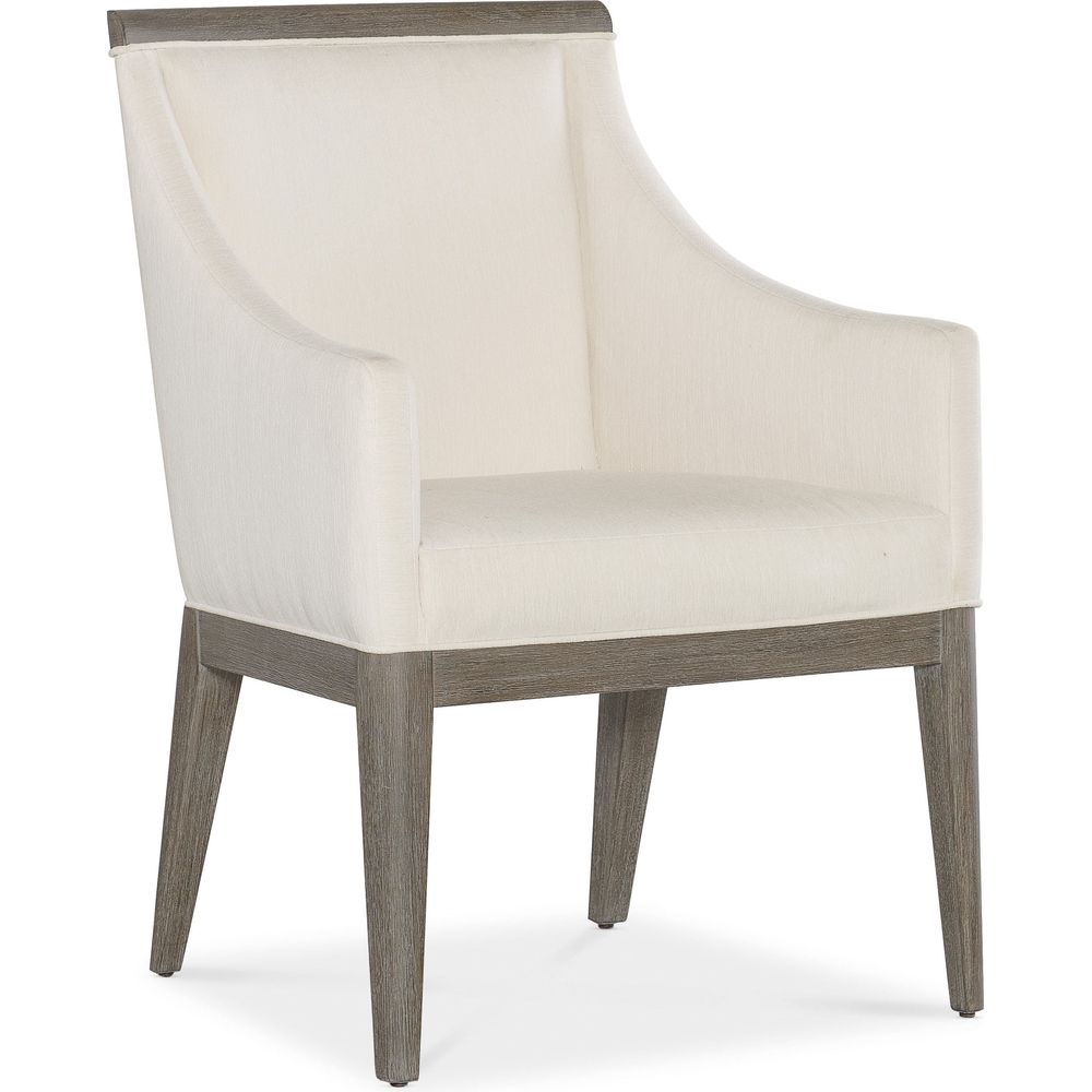 Dining Chairs Modern Mood Upholstered Arm Chair - Dark Wood