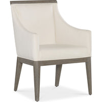 Dining Chairs Modern Mood Upholstered Arm Chair - Dark Wood