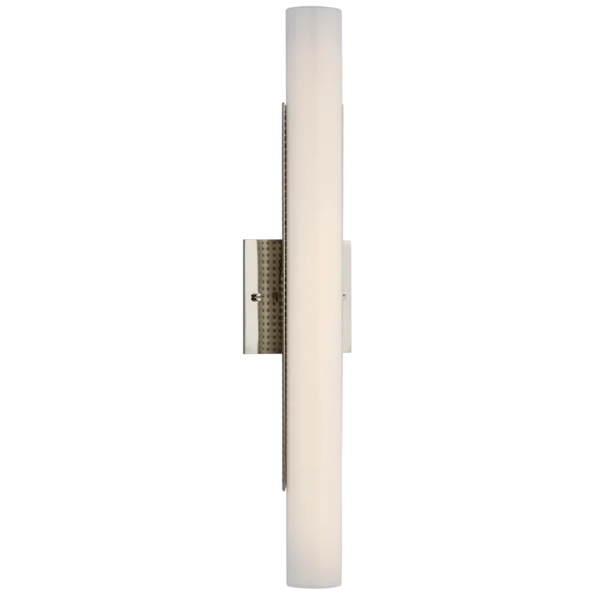 Additional view of Precila 21" Bath Light in warm white and brass, featuring dark bronze finish and wall-mounting hardware.