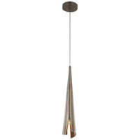 Additional view of Pieboe Delicate Wrapped Pendant, featuring satin metallic finish, metal, and a ceiling canopy mount.