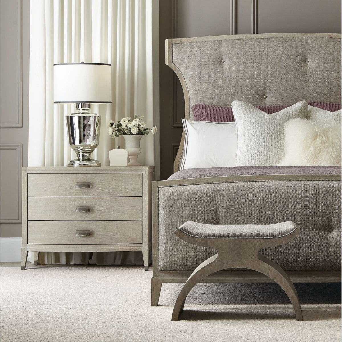 East Hampton 3 Drawer Nightstand