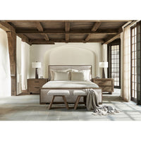 Casa Paros Nightstand with Woven Drawer Fronts