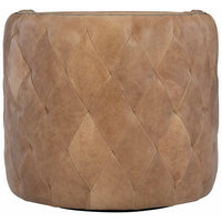Palazzo Brown Leather Swivel Chair