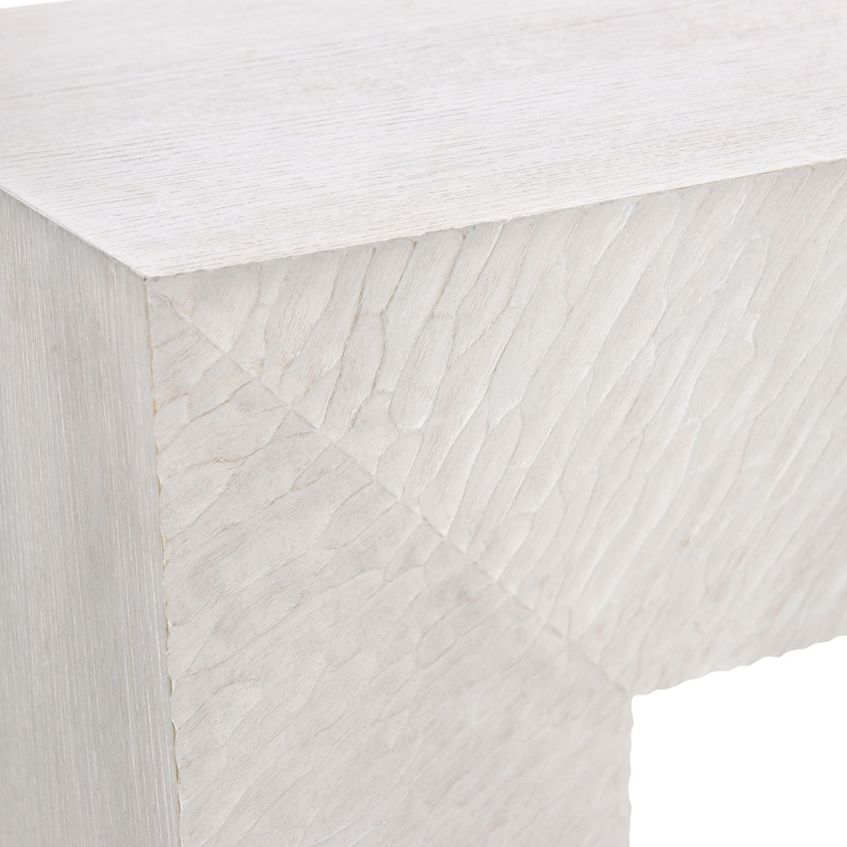 Solaria Console Table with 2 Wooden Pedestal Bases
