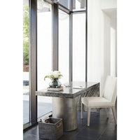 Linea Side Chair in Cerused Greige Finish