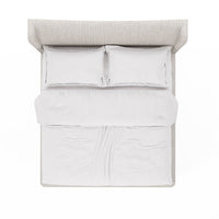 Mezzanine Queen Upholstered Shelter Bed - Grey