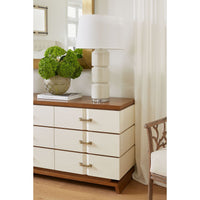 Mirriam Medium Vase, Powder White
