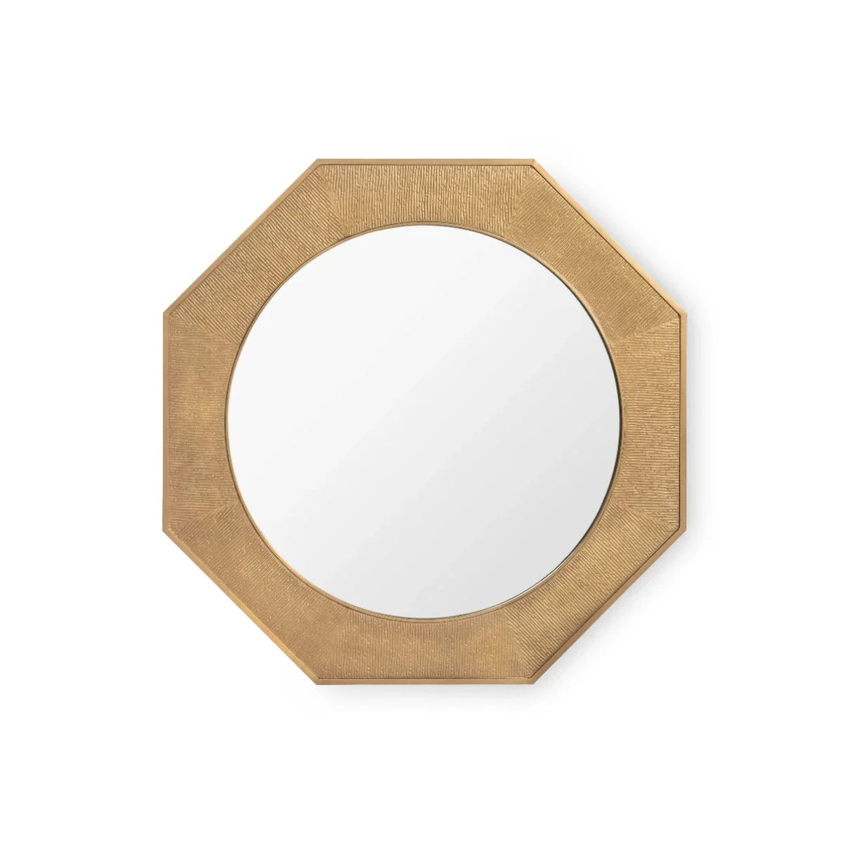 Martina Large Mirror, Antique Brass