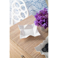 Origami Set of 3 Catch All, Blanc de Chine
