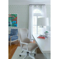 Additional view of Addition Wallpaper in black and white, featuring matte finish.