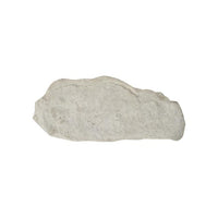 Additional view of Orion Stone Bench in light gray and warm beige.