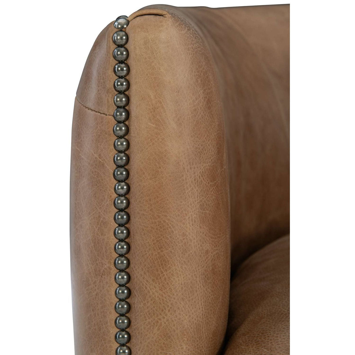 Palazzo Brown Leather Swivel Chair