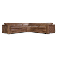 Lioni Leather 3-Piece Power Motion Sectional Recliner