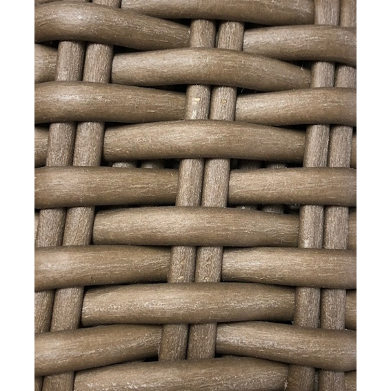 Outdoor Lounge Chairs Coronado Swivel Rocker in Canvas Flax w/ Self Welt