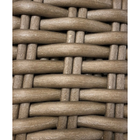 Outdoor Lounge Chairs Coronado Swivel Rocker in Canvas Flax w/ Self Welt