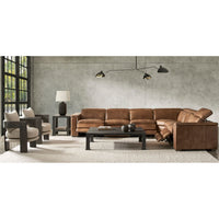 Lioni Leather 4-Piece Power Motion Sectional Recliner