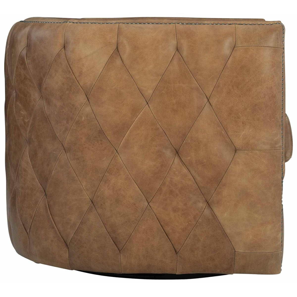 Palazzo Brown Leather Swivel Chair
