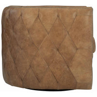 Palazzo Brown Leather Swivel Chair