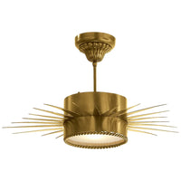 Alternate view of Sony Medium Semi-Flush, featuring polished nickel finish, metal, and a ceiling canopy mount.