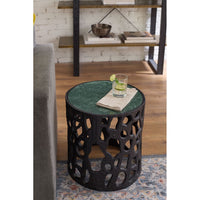 Shina Accent Table, Blackened Bronze