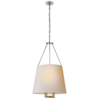 Dally Hanging Shade-Visual Comfort-VISUAL-SP 5020PN-NP-PendantsPolished Nickel-Natural Paper Shade-6-France and Son