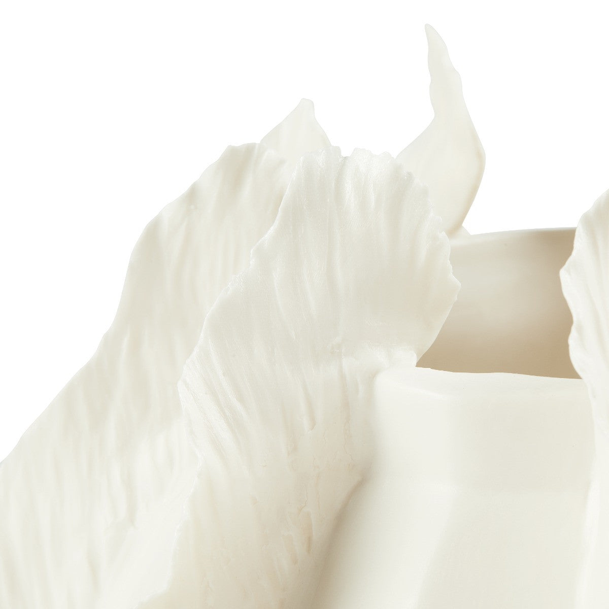 Spring Flower Low Vase, Blanc de Chine