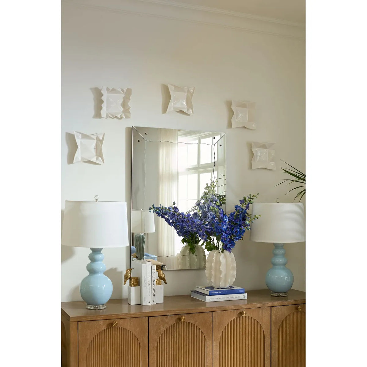 Spring Flower Tall Vase, Blanc de Chine