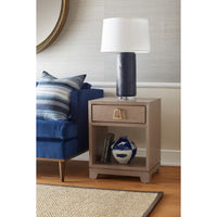 Stanford 1-Drawer Side Table, Taupe Gray