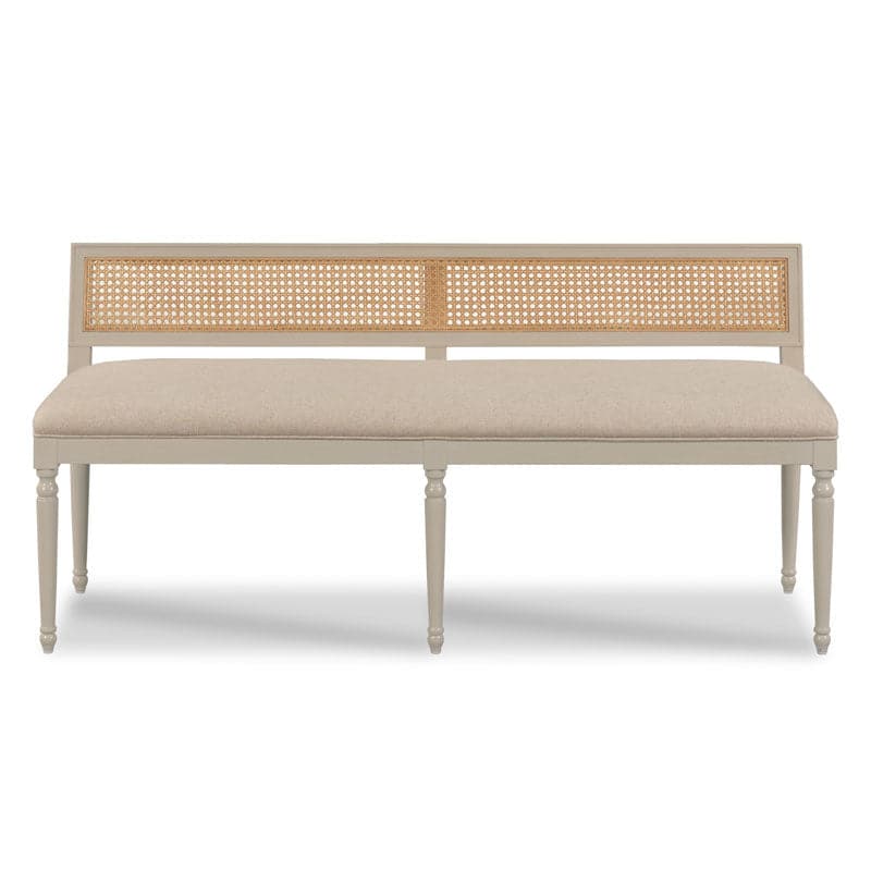 Collette Bench-Woodbridge Furniture-WOODB-TF710-10-BenchesBordeaux Finish-5-France and Son