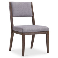 Linea Side Chair in Cerused Charcoal Finish