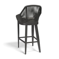 Outdoor Bar Stools Milano Barstool in Echo Ash w/ Self Welt