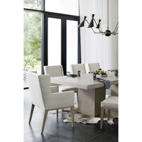 Linea Side Chair in Cerused Greige Finish