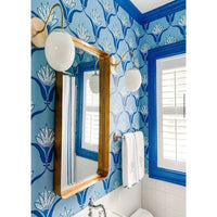 Alternate view of Wallflower Wallpaper, featuring matte finish, paper, printed substrate, and continuous wall-covering sheet.