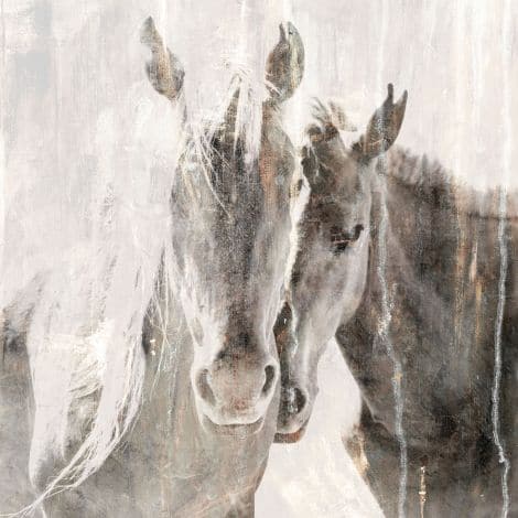 Horse Essence 1, shown in white and light gray with canvas, paper, and flat wall-hanging format.