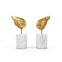 Wings Statue (Pair), Gold Leaf