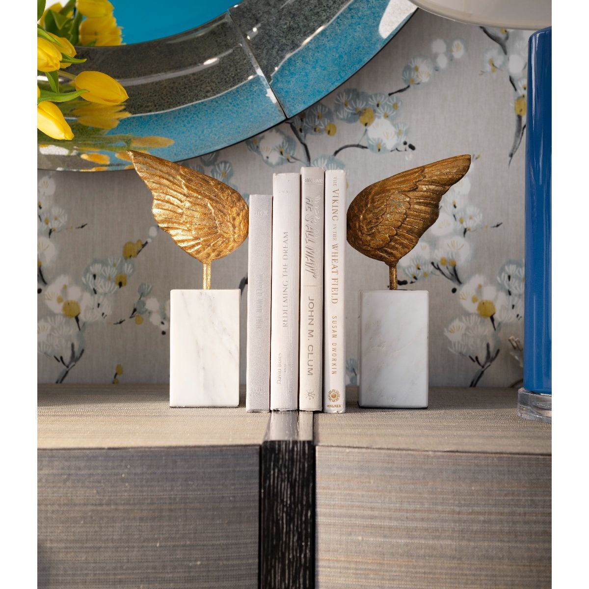 Wings Statue (Pair), Gold Leaf