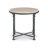 Galesbury Round Metal End Table