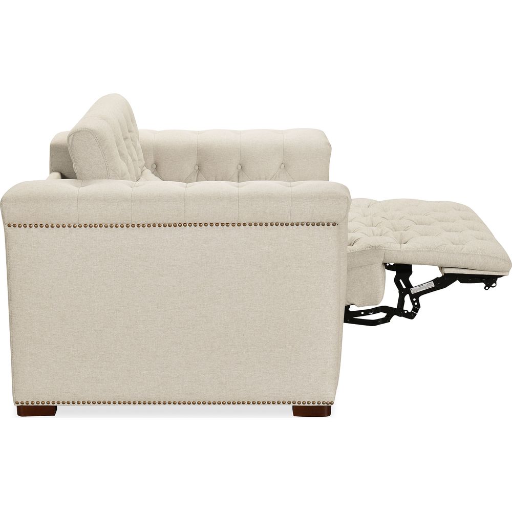 Savion Deux Power Recliner with Power Headrest - Beige