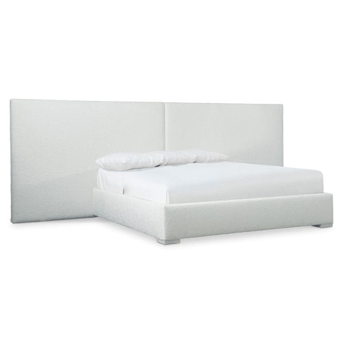 Solaria King Dual Headboard Fully Upholstered Panel Bed